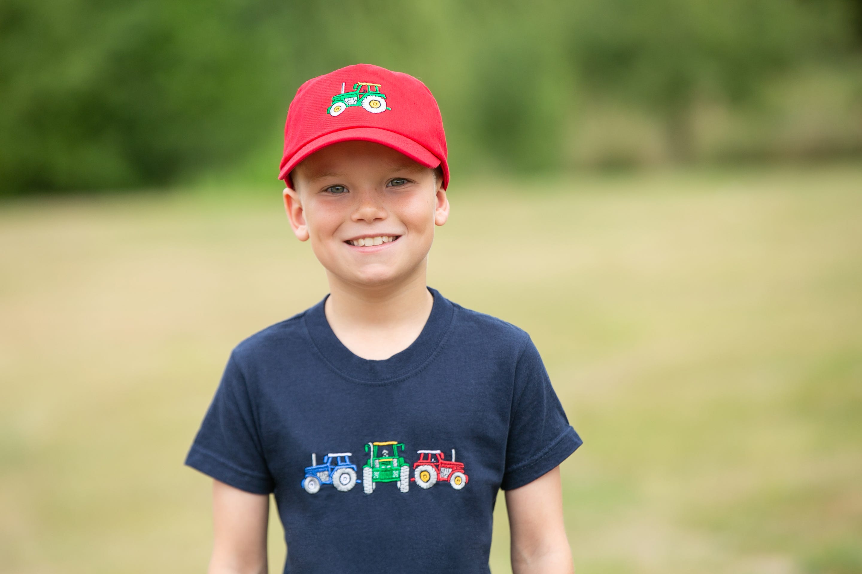 British Country Collection Childrens Tractor Design Baseball Cap image 3